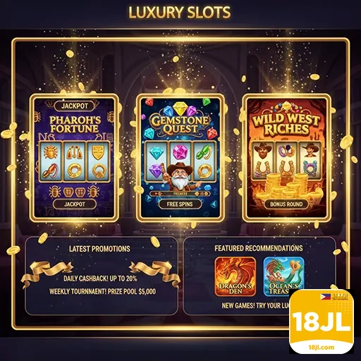 18jl luxury slots promotions